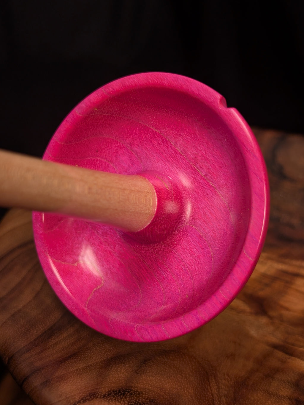 Maple (Pink) Top Whorl Drop Spindle