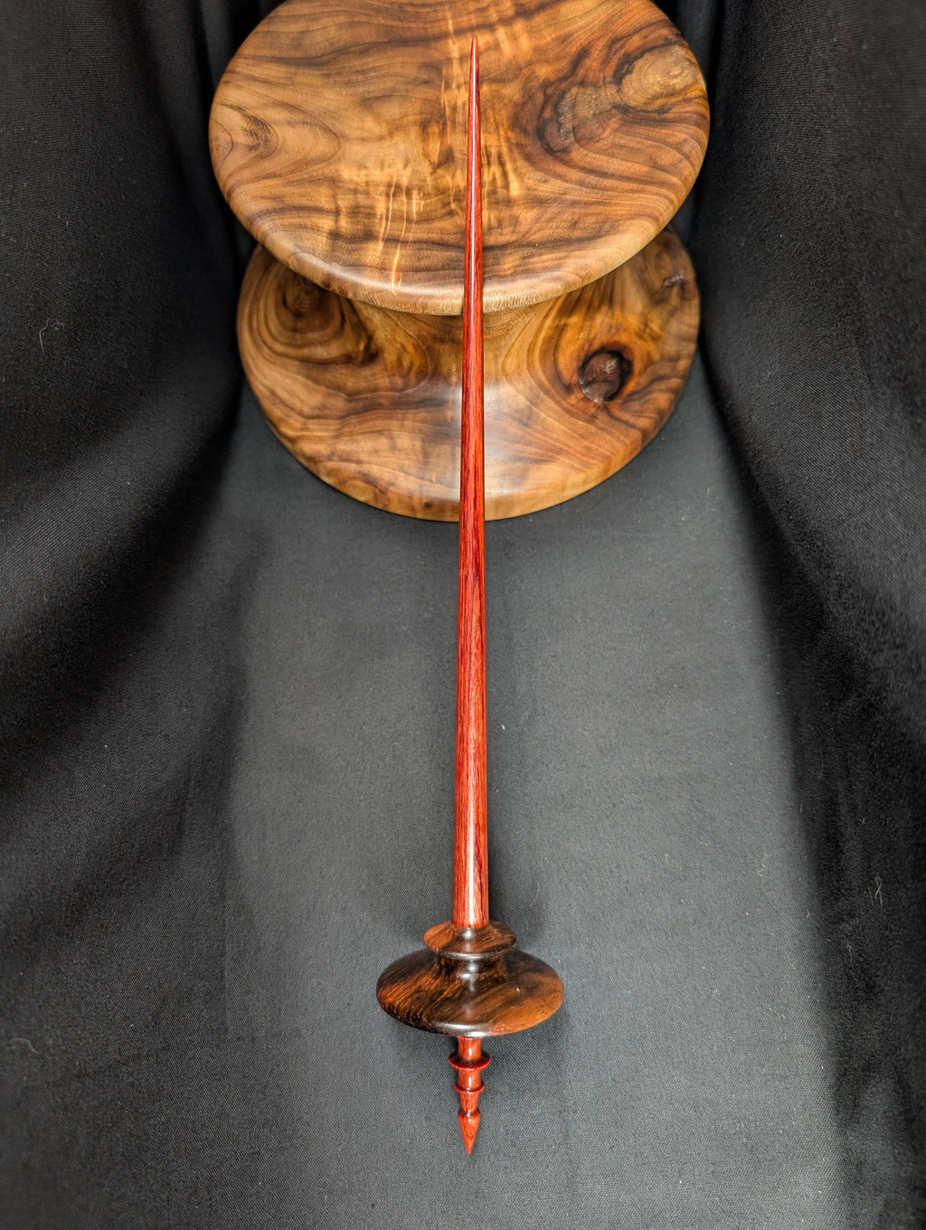Macassar Ebony Tibeadan Support Spindle