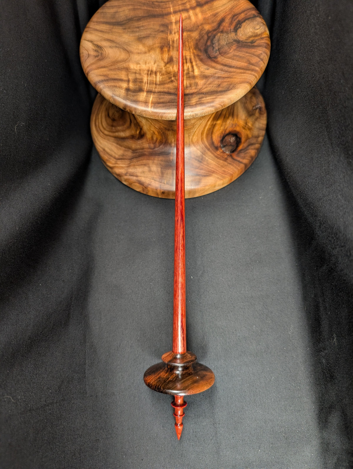 Macassar Ebony Tibeadan Support Spindle