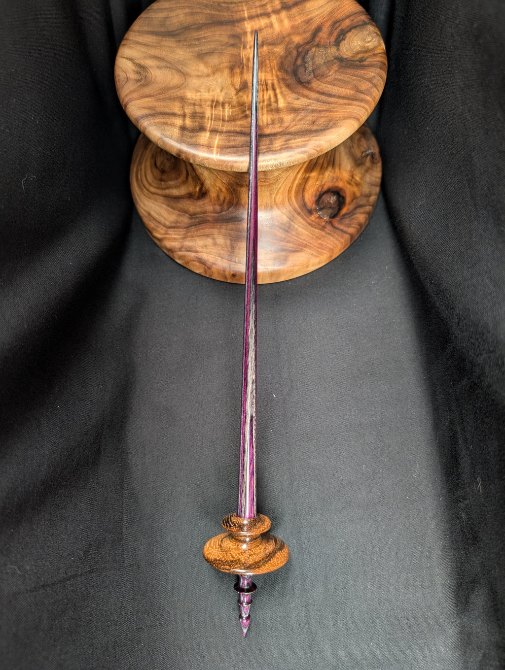 Zebrawood Tibeadan Support Spindle
