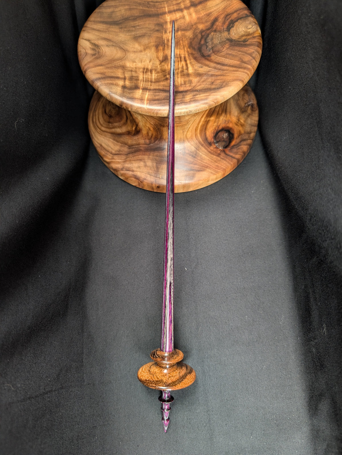 Zebrawood Tibeadan Support Spindle