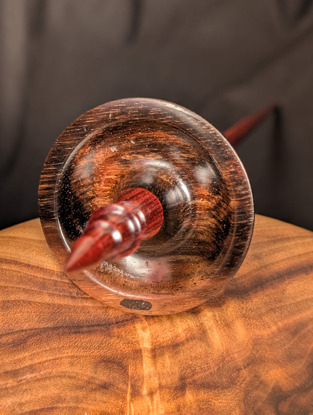 Macassar Ebony Tibeadan Support Spindle