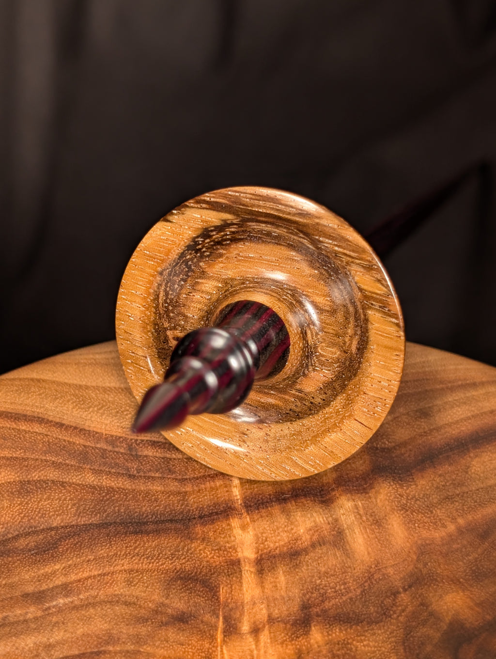 Zebrawood Tibeadan Support Spindle
