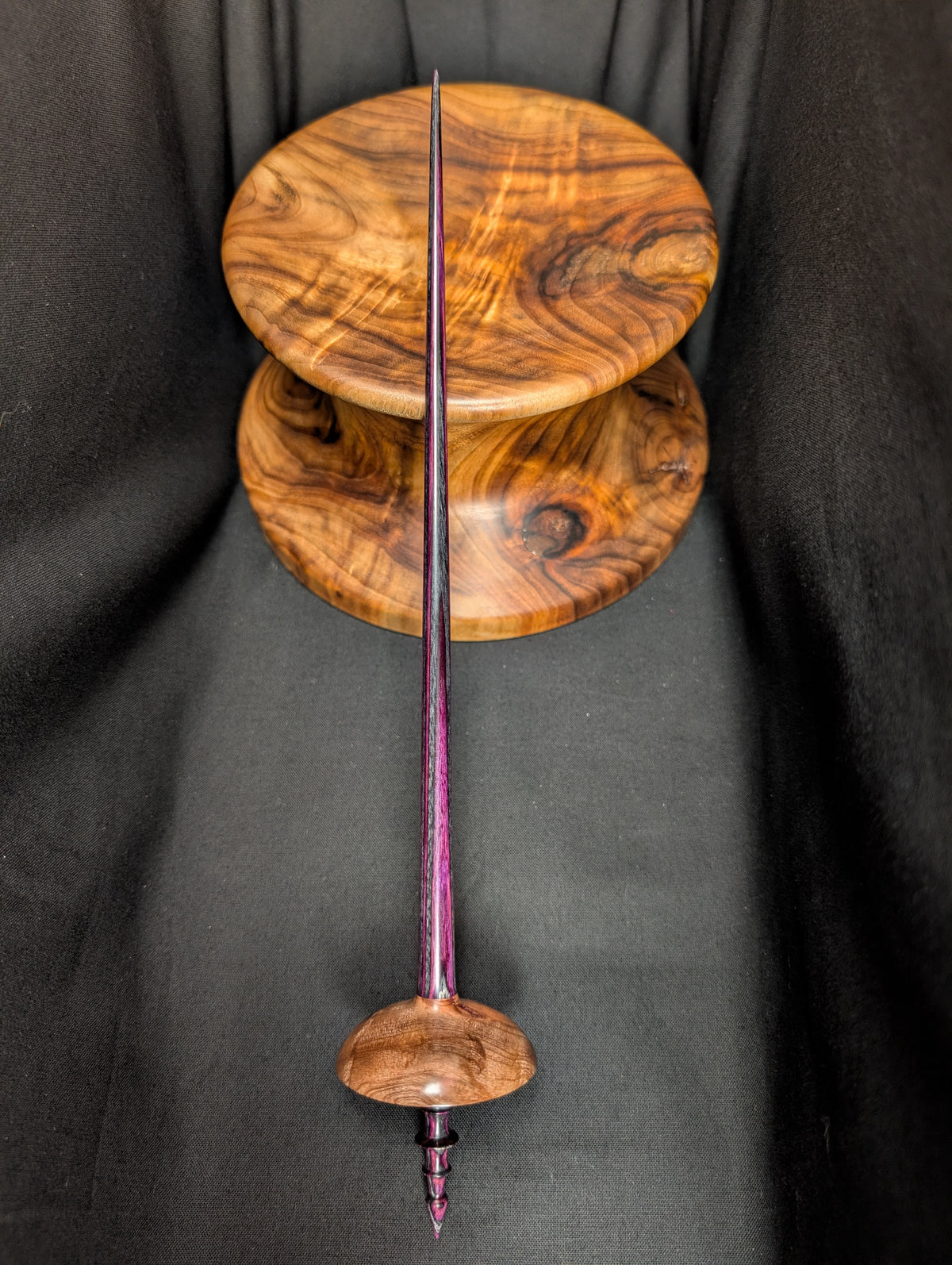 Mimba Burl Tibetan Support Spindle