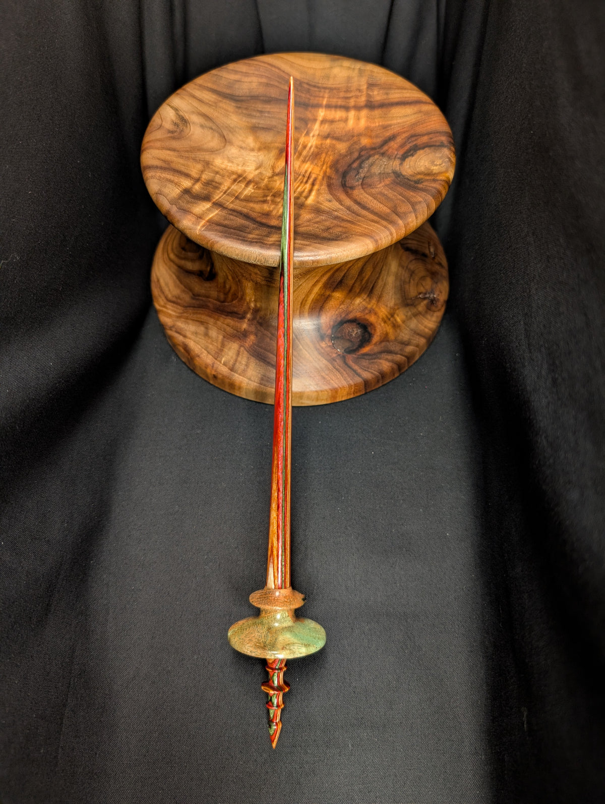 10" Honey Locust Tibeadan Support Spindle
