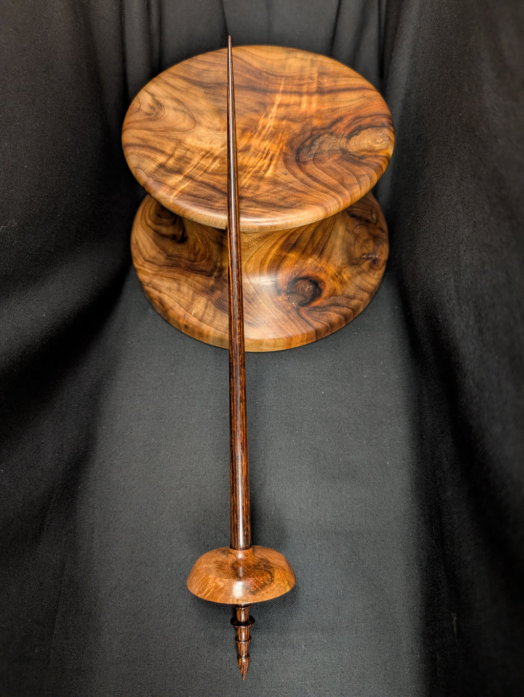 Water Oak Burl Tibetan Support Spindle