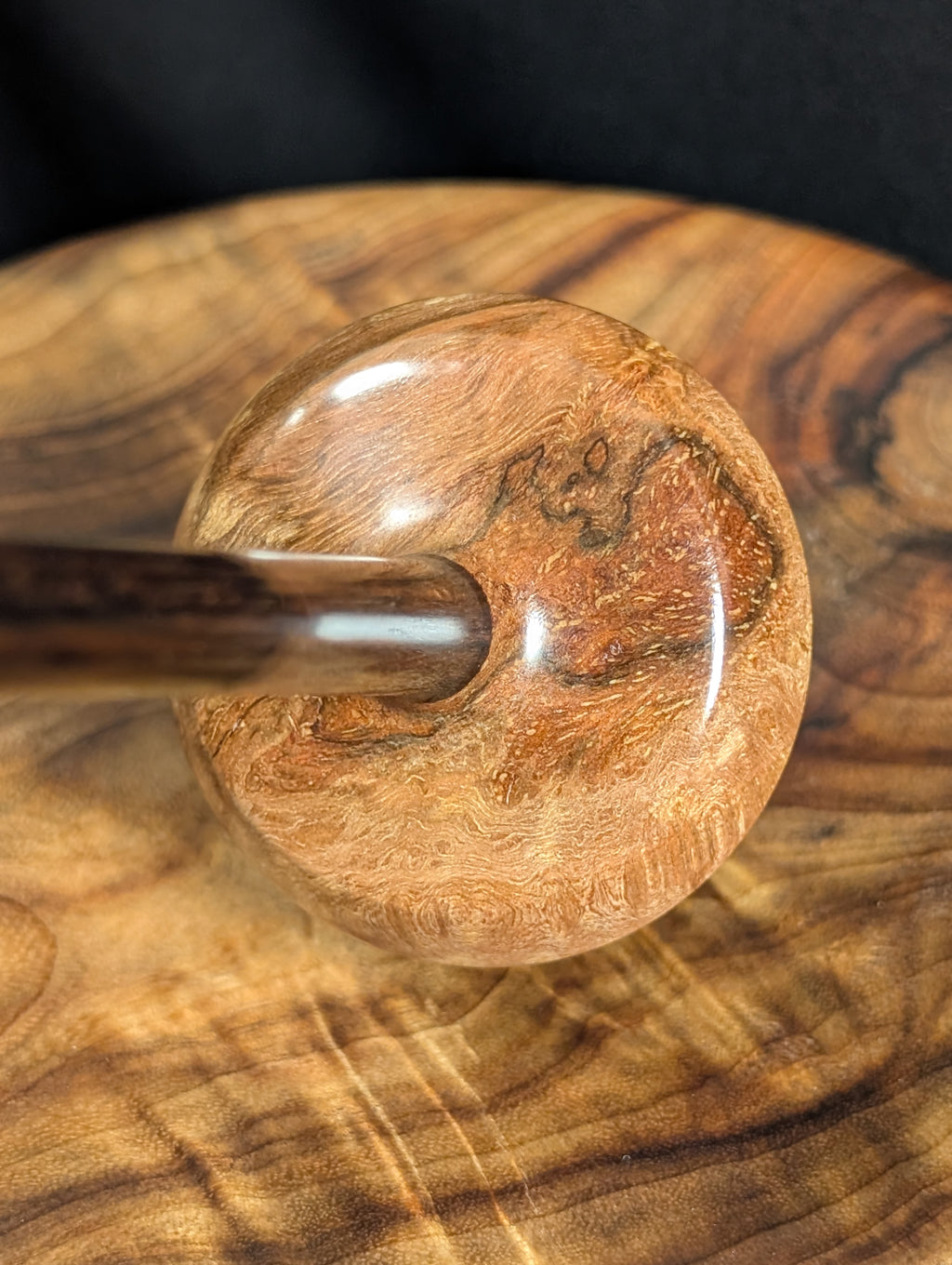 Water Oak Burl Tibetan Support Spindle