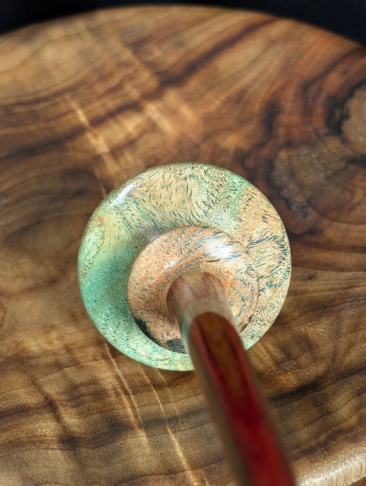 10" Honey Locust Tibeadan Support Spindle