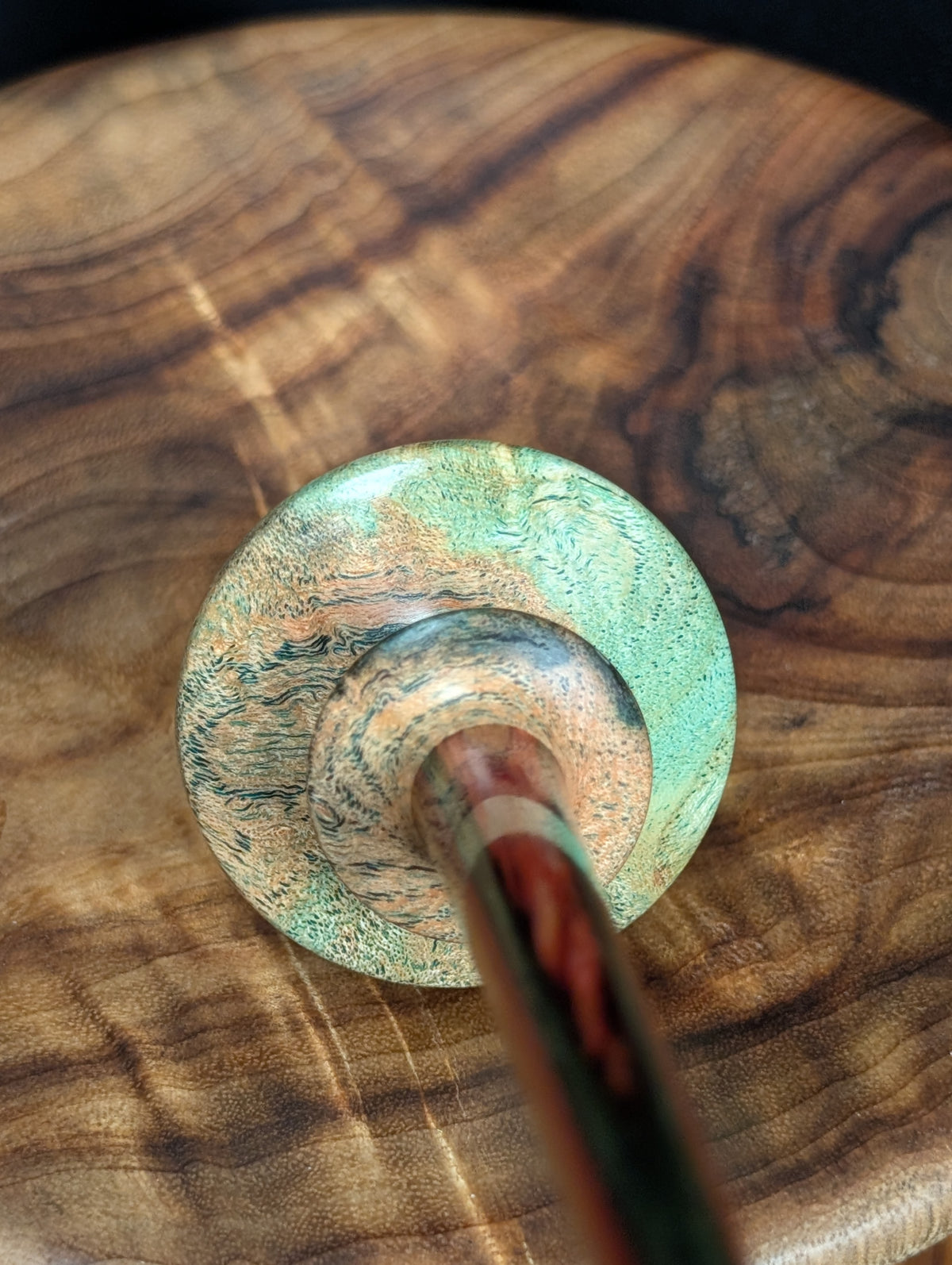 10" Honey Locust Tibeadan Support Spindle
