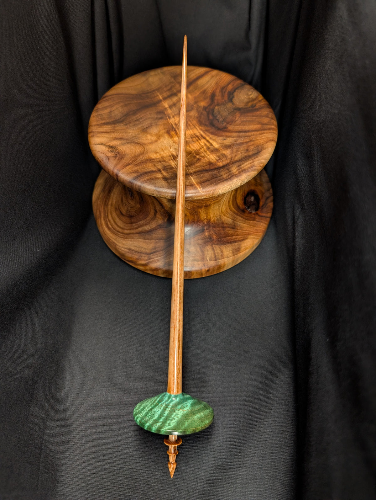 Curly Mango Tibetan Support Spindle