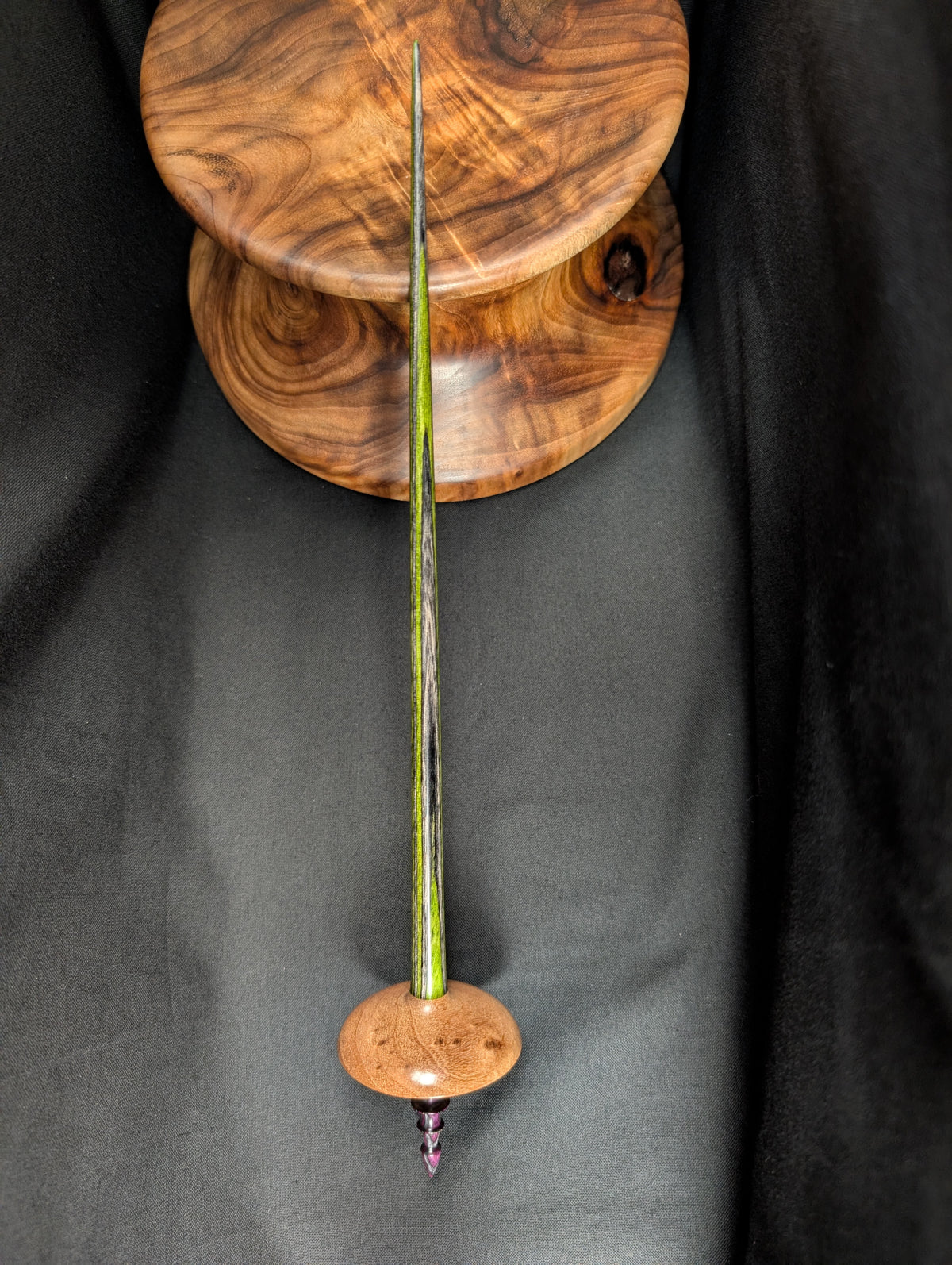 Cottonwood Burl Tibetan Support Spindle