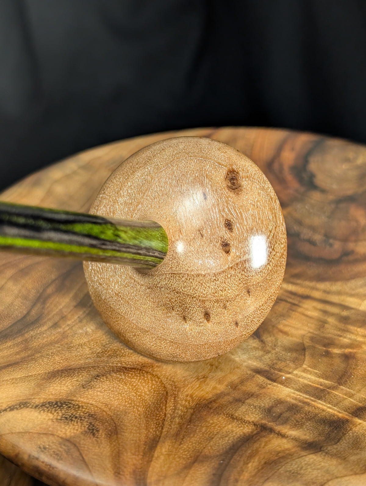Cottonwood Burl Tibetan Support Spindle