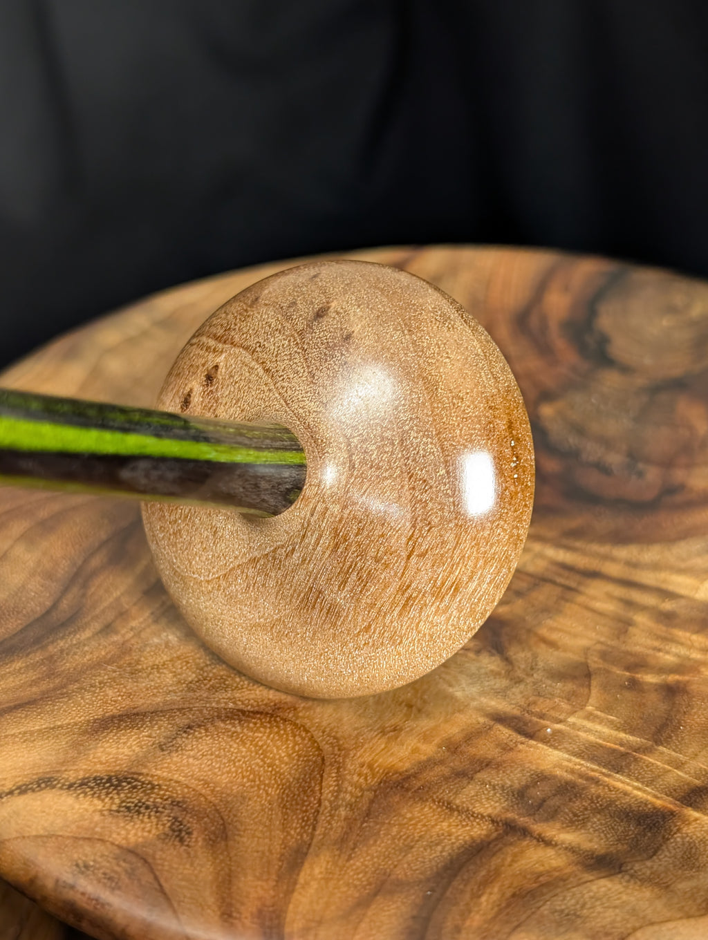 Cottonwood Burl Tibetan Support Spindle