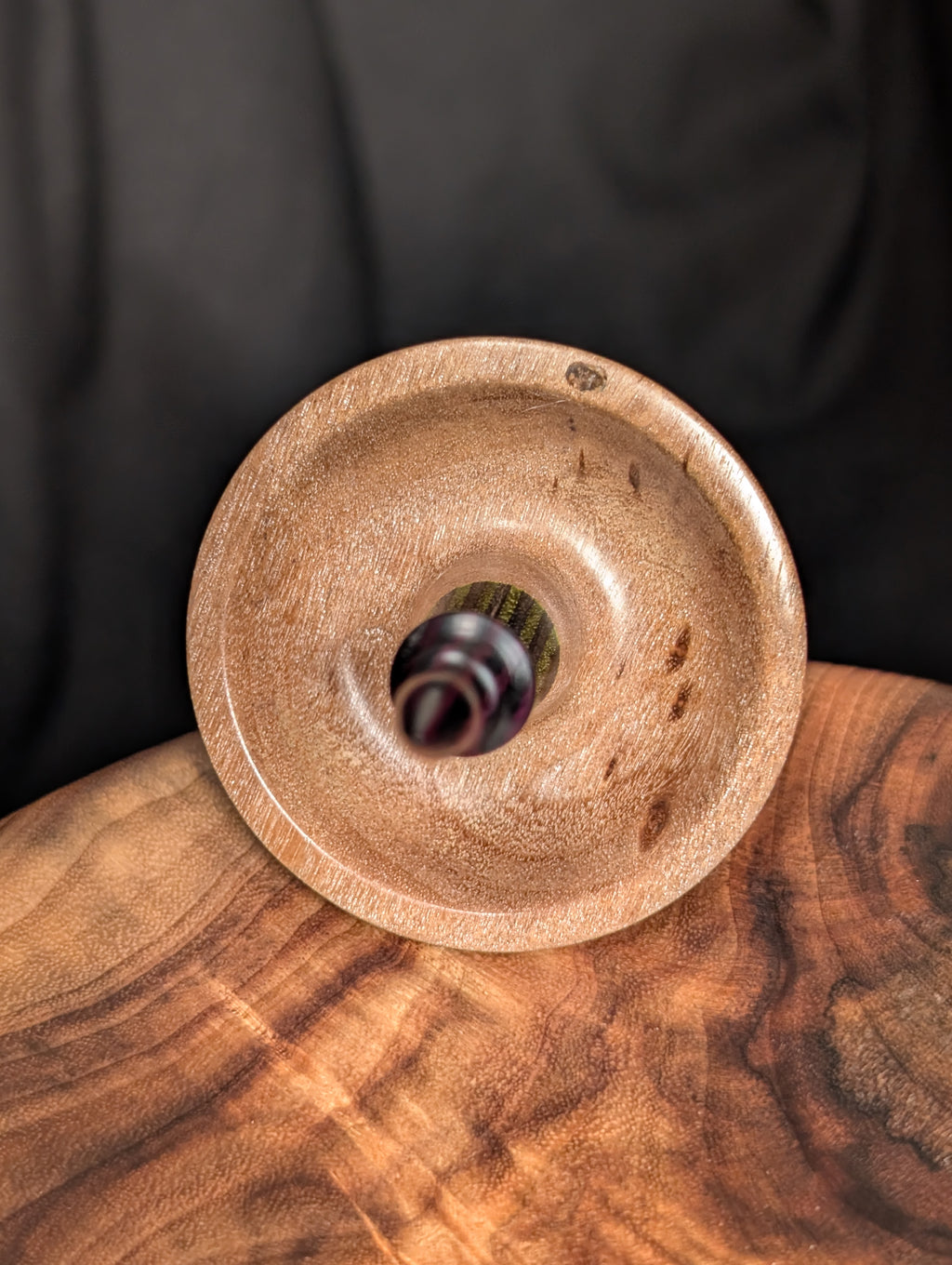 Cottonwood Burl Tibetan Support Spindle