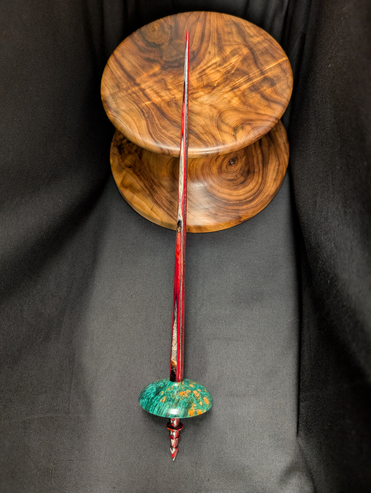 Maple Burl Tibetan Support Spindle