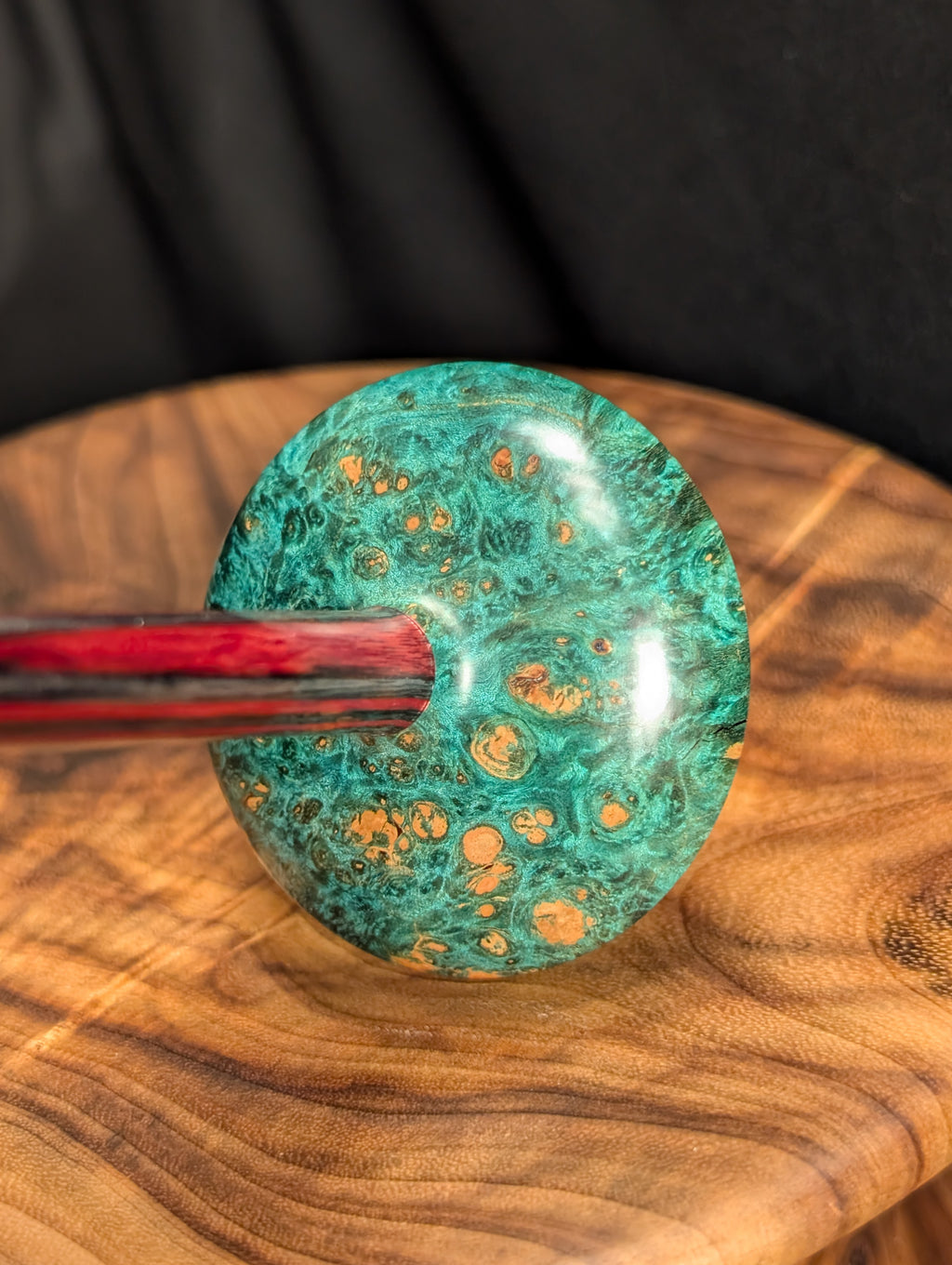 Maple Burl Tibetan Support Spindle