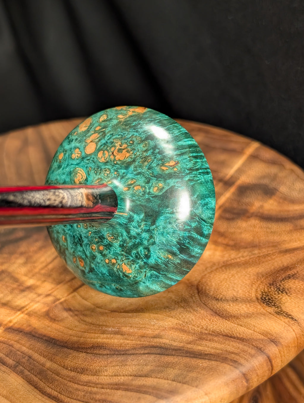 Maple Burl Tibetan Support Spindle