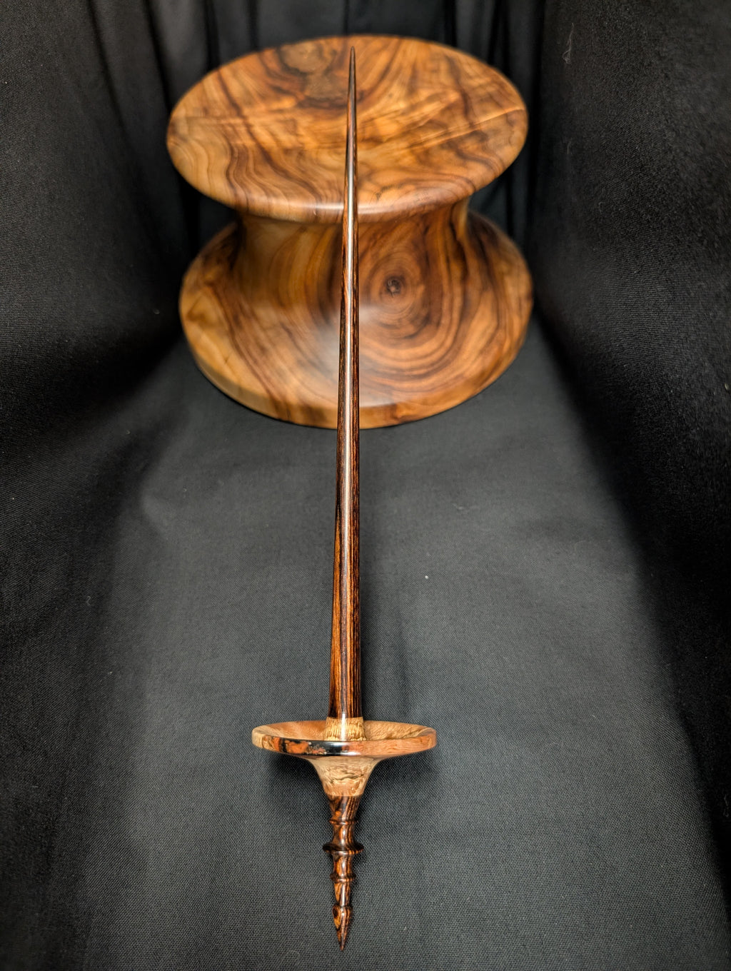Water Oak Burl "Funnel" Support Spindle