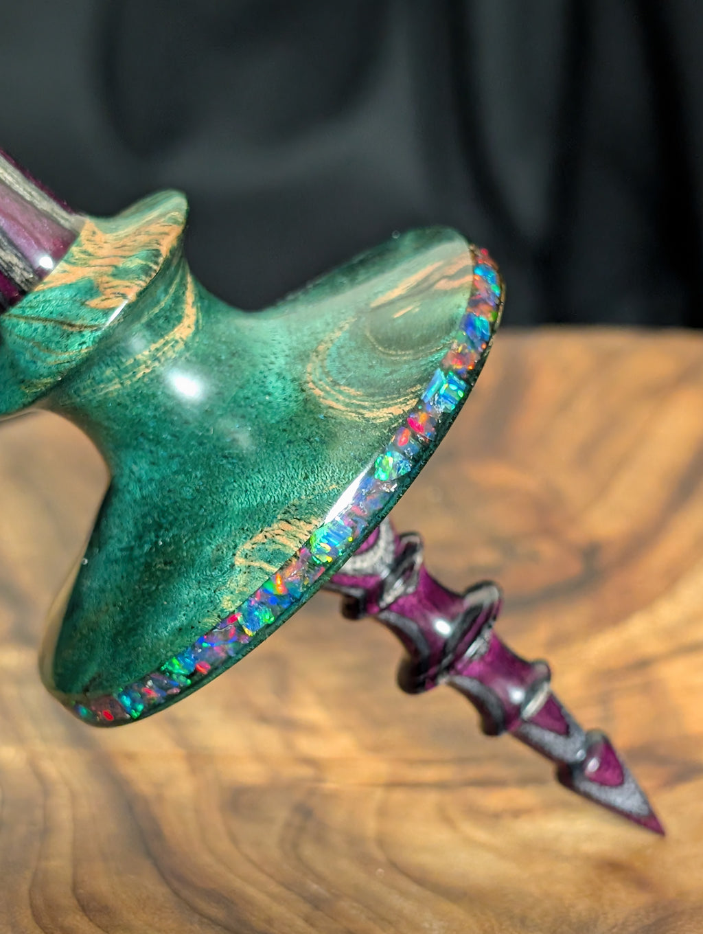 Mimba Burl "Tibeadan" Support Spindle