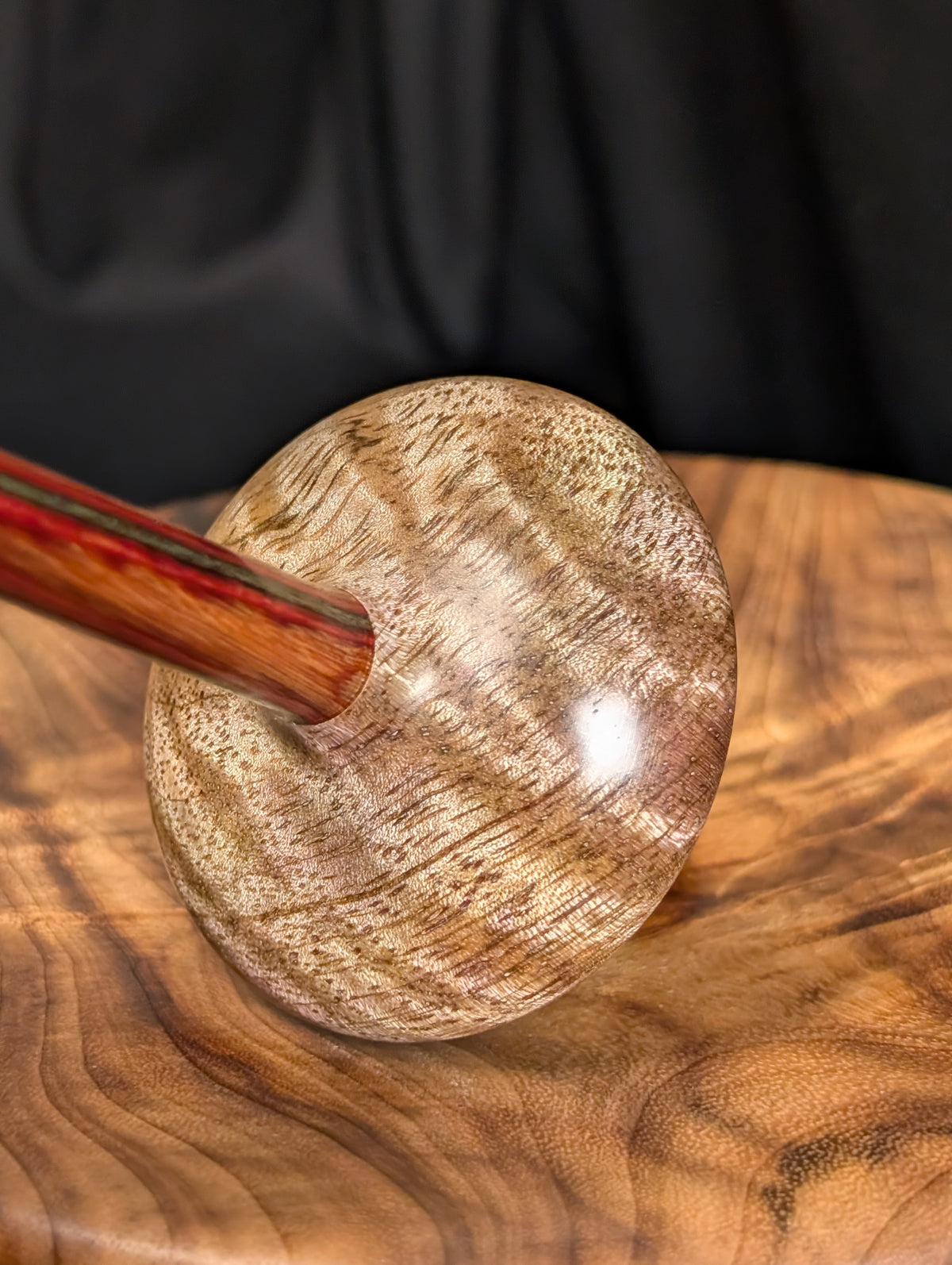 Curly Mango Tibetan Support Spindle