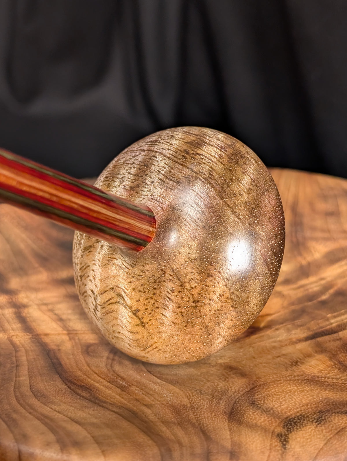 Curly Mango Tibetan Support Spindle
