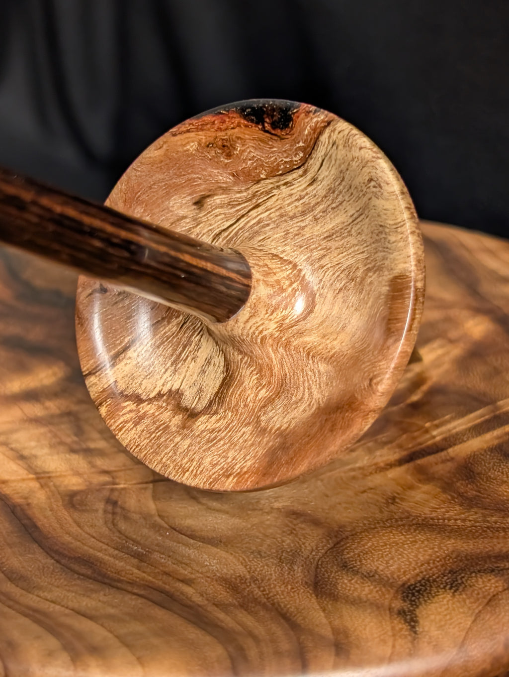 Water Oak Burl "Funnel" Support Spindle
