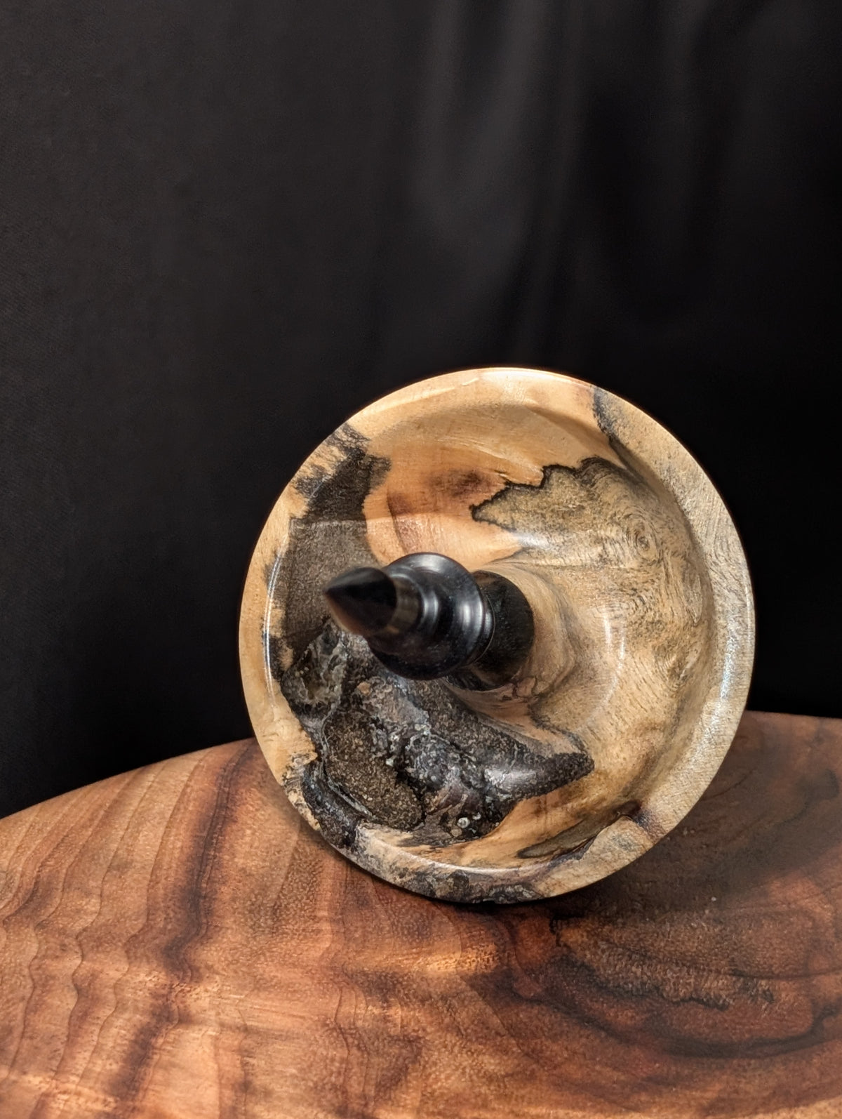 Buckeye Burl Tibetan Support Spindle