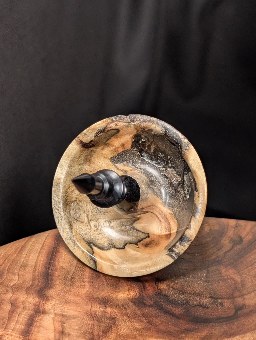 Buckeye Burl Tibetan Support Spindle