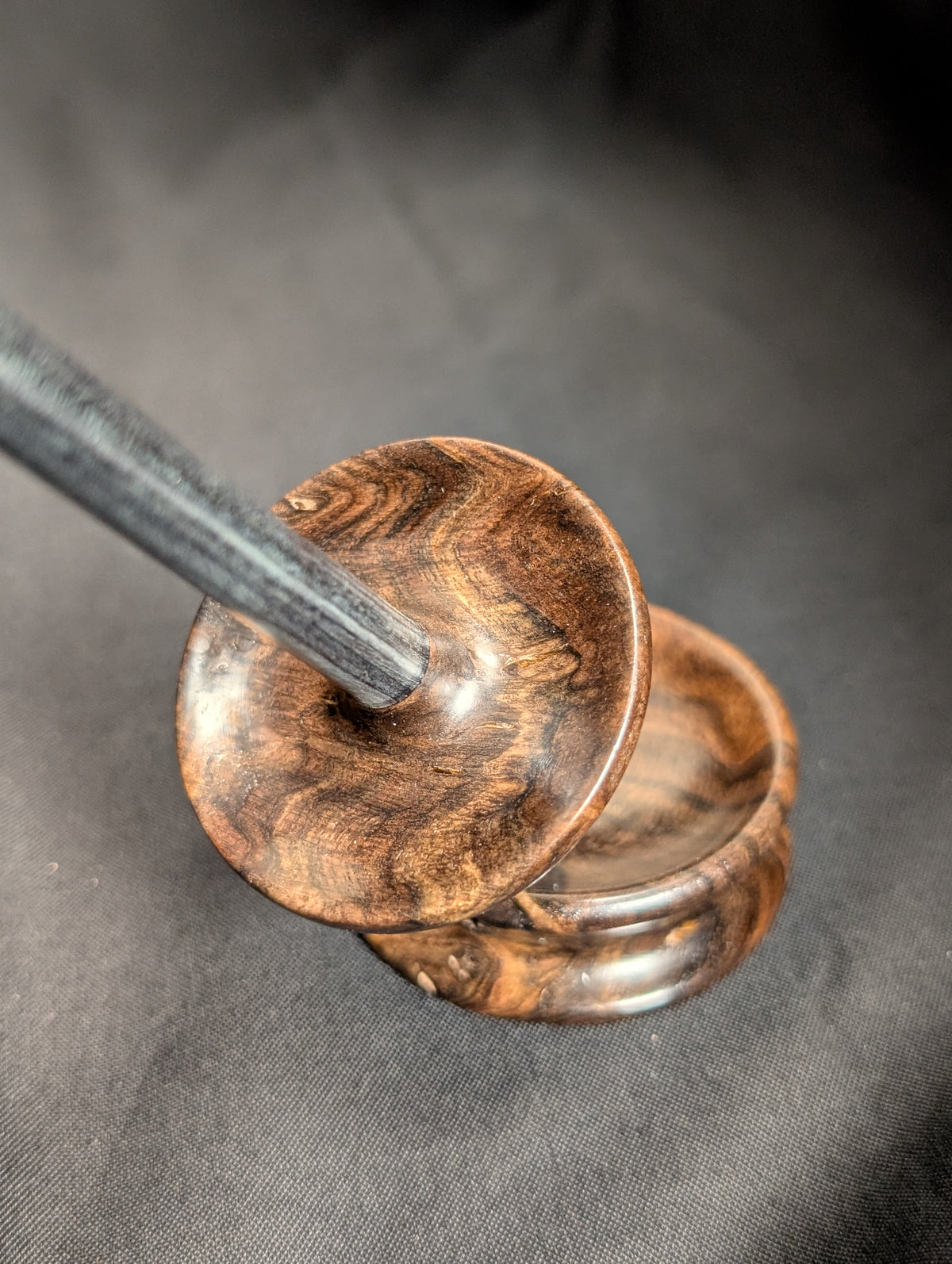 Claro Walnut Tibetan Support Spindle & Bowl Set