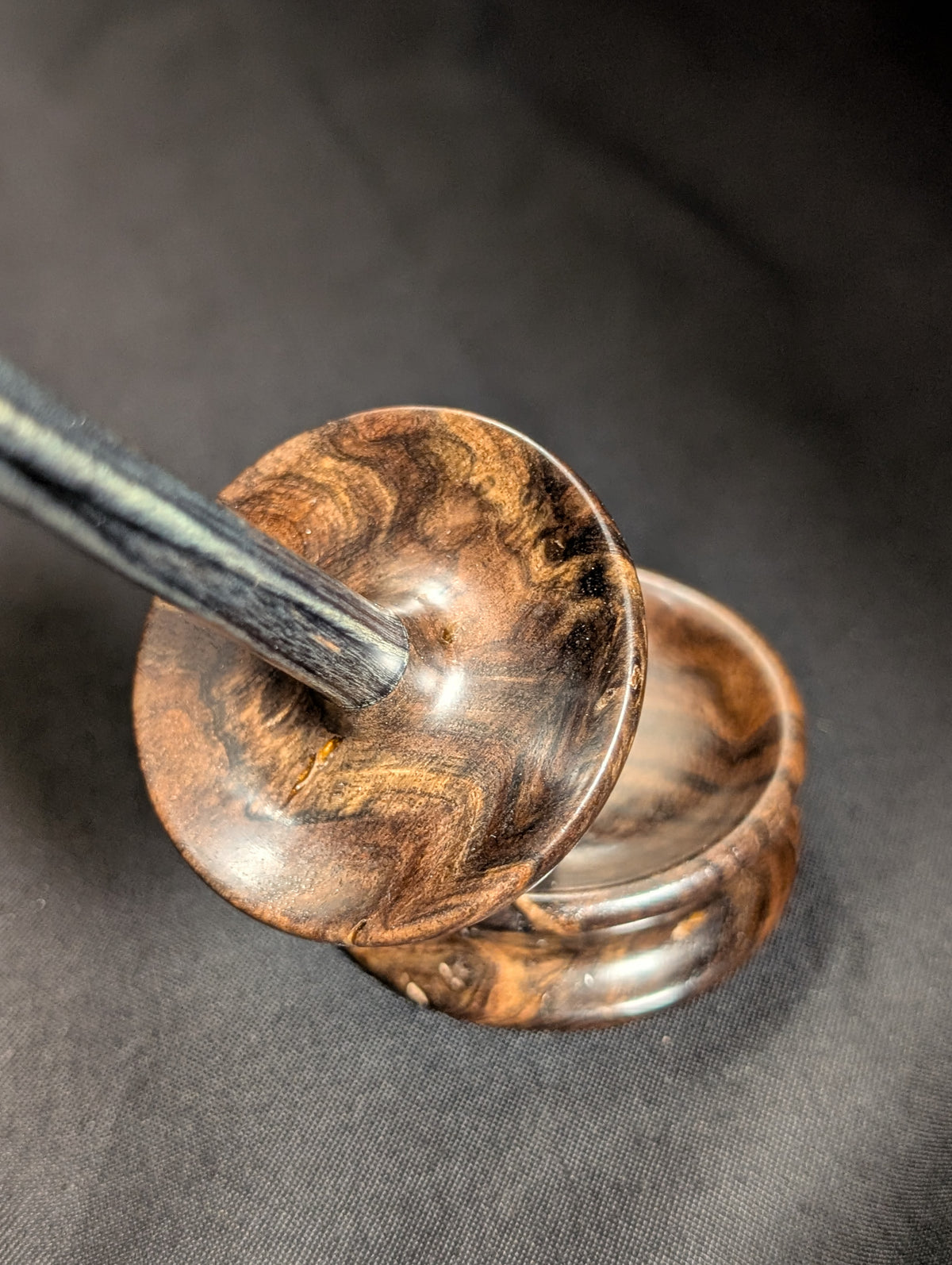 Claro Walnut Tibetan Support Spindle & Bowl Set